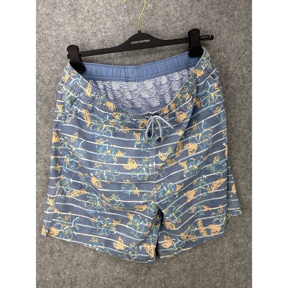 NWT Peter Millar Men's Size L Crown Blue Swim Trunks Shorts Includes Beer Koozie - Picture 9 of 16